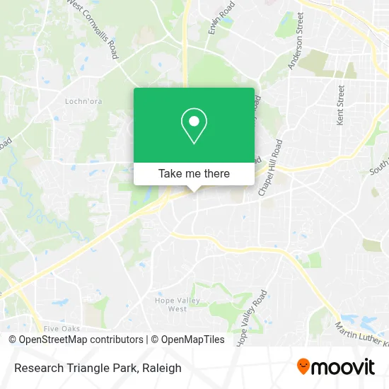 Research Triangle Park map
