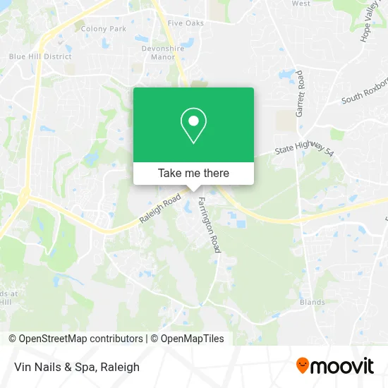 Vin Nails & Spa map