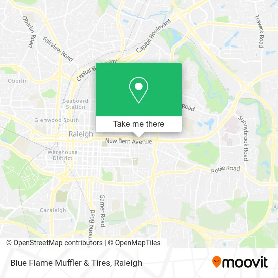 Blue Flame Muffler & Tires map
