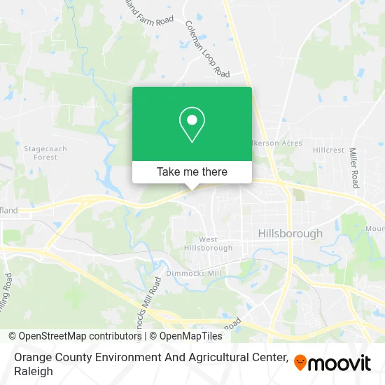 Orange County Environment And Agricultural Center map