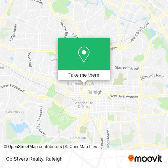 Cb Styers Realty map
