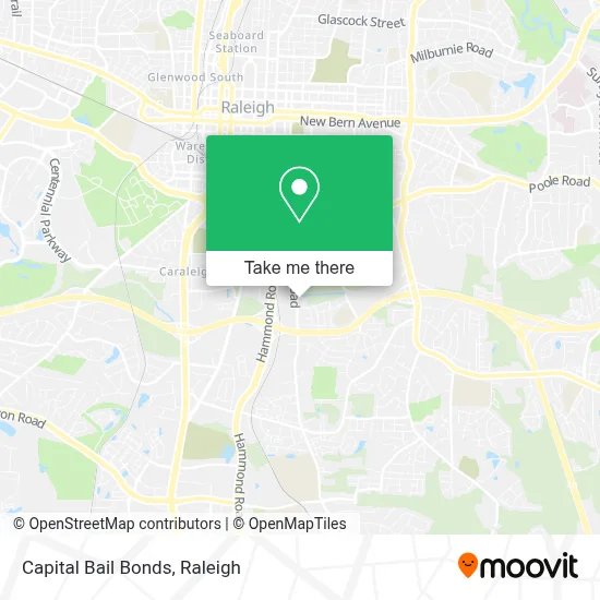 Capital Bail Bonds map
