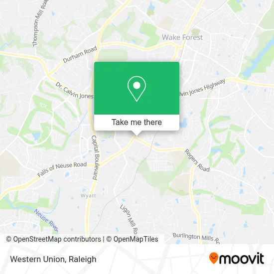 Western Union map