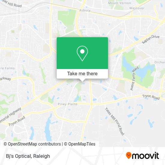 Bj's Optical map