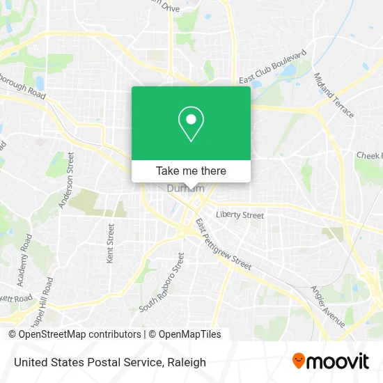 United States Postal Service map