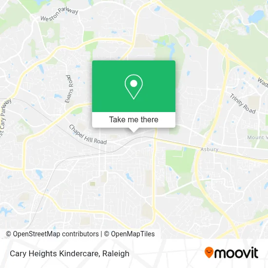 Cary Heights Kindercare map