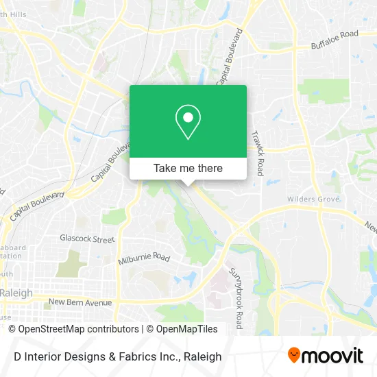 D Interior Designs & Fabrics Inc. map