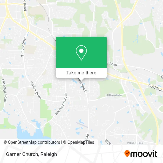Garner Church map