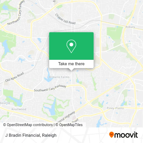 J Bradin Financial map