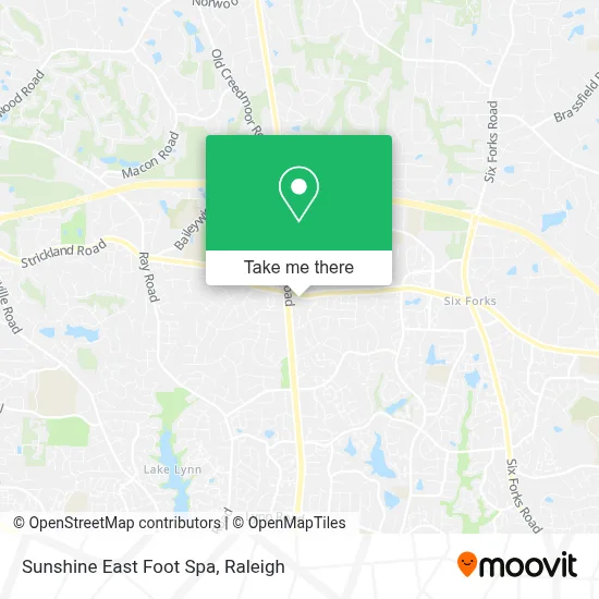 Sunshine East Foot Spa map