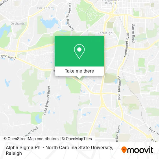 Alpha Sigma Phi - North Carolina State University map