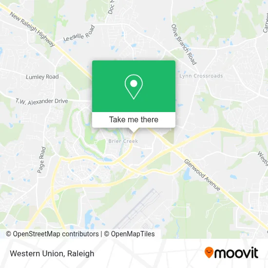 Western Union map