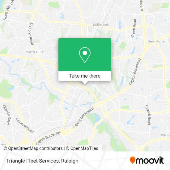 Triangle Fleet Services map