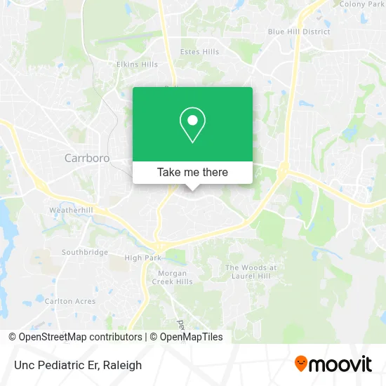 Unc Pediatric Er map