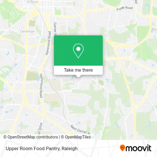 Upper Room Food Pantry map