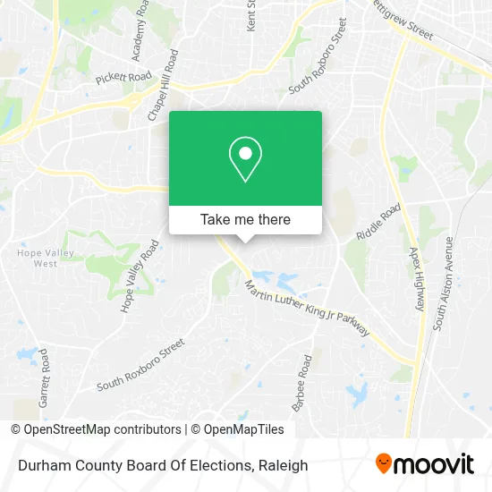 Durham County Board Of Elections map