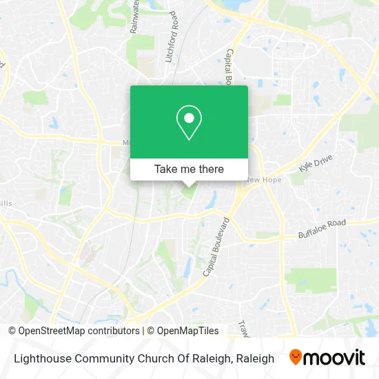 Lighthouse Community Church Of Raleigh map