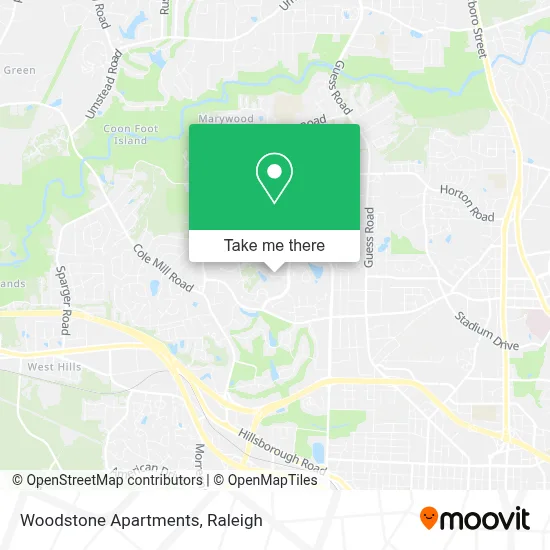 Woodstone Apartments map