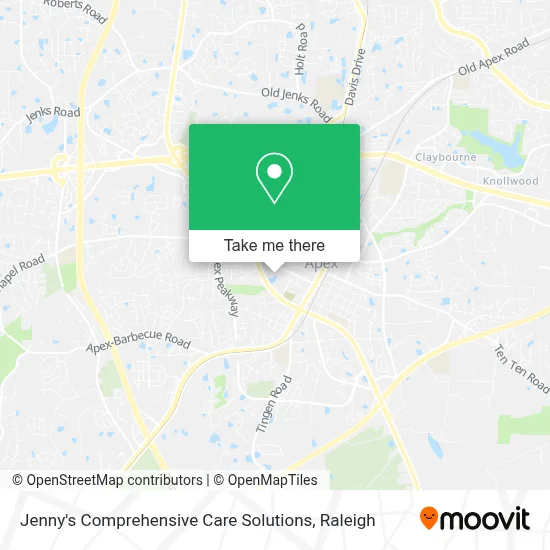 Jenny's Comprehensive Care Solutions map