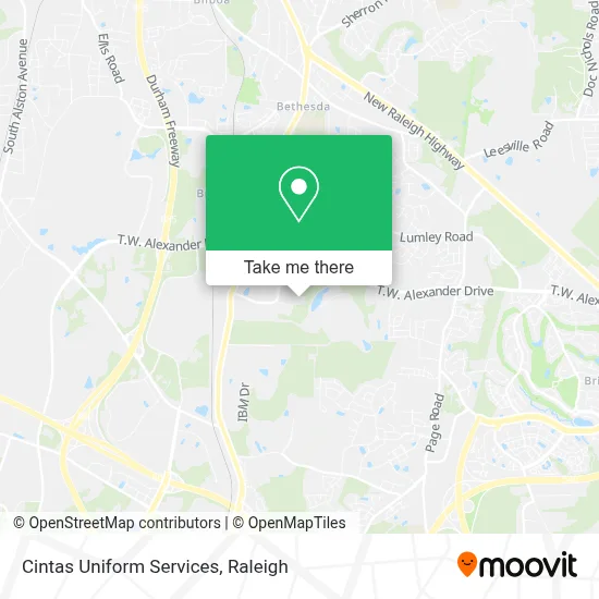 Cintas Uniform Services map