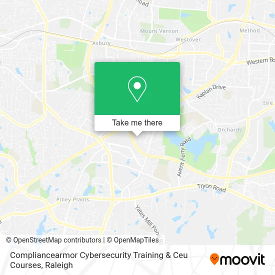Compliancearmor Cybersecurity Training & Ceu Courses map