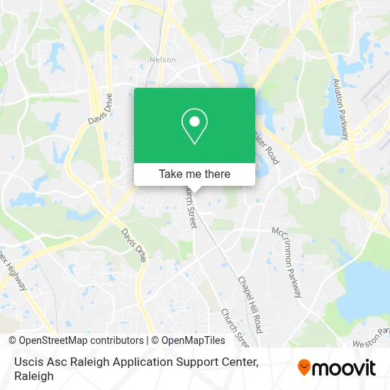 Uscis Asc Raleigh Application Support Center map