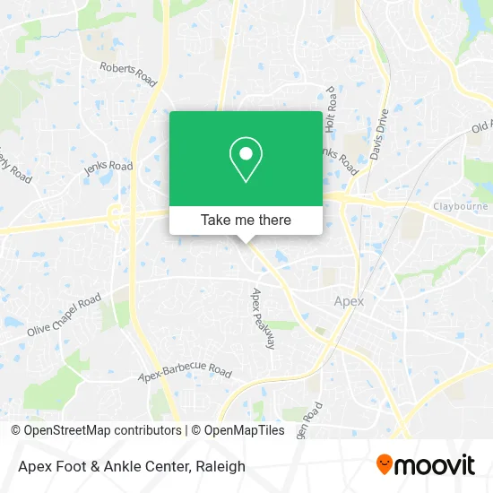Apex Foot & Ankle Center map