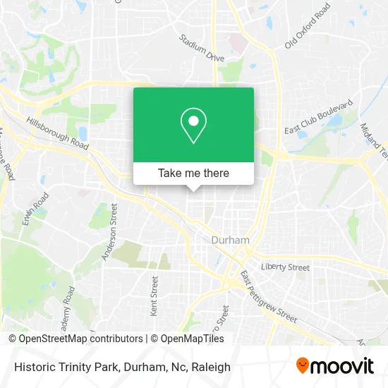 Historic Trinity Park, Durham, Nc map
