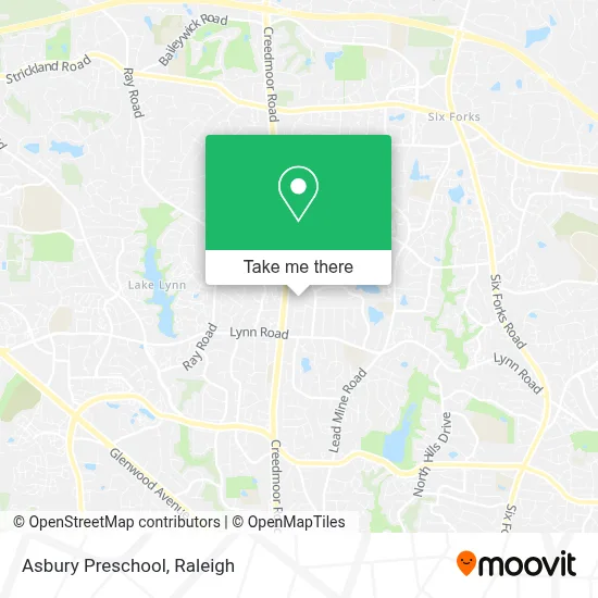 Asbury Preschool map
