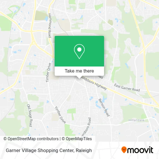 Garner Village Shopping Center map