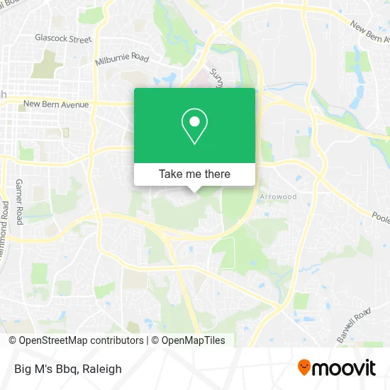 Big M's Bbq map