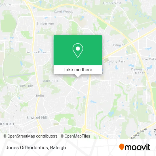 Jones Orthodontics map