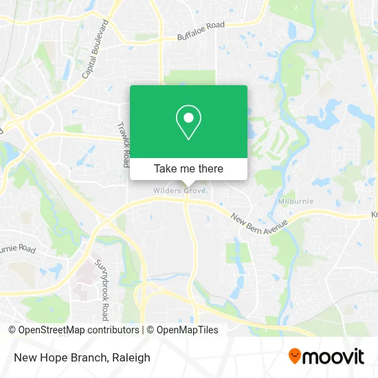 New Hope Branch map