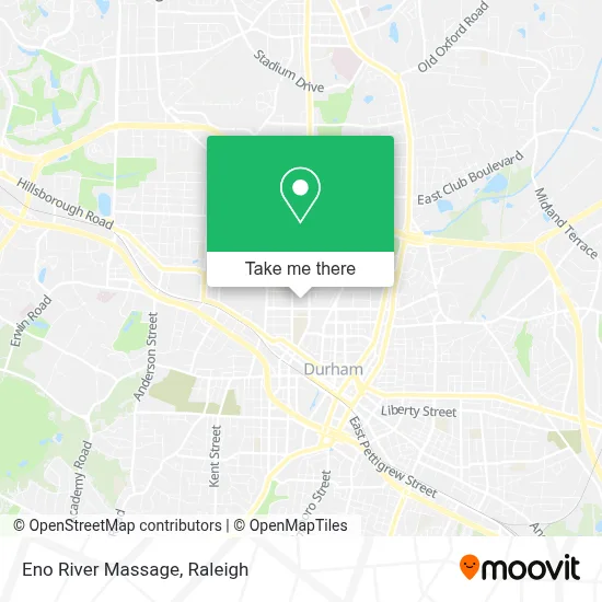 Eno River Massage map