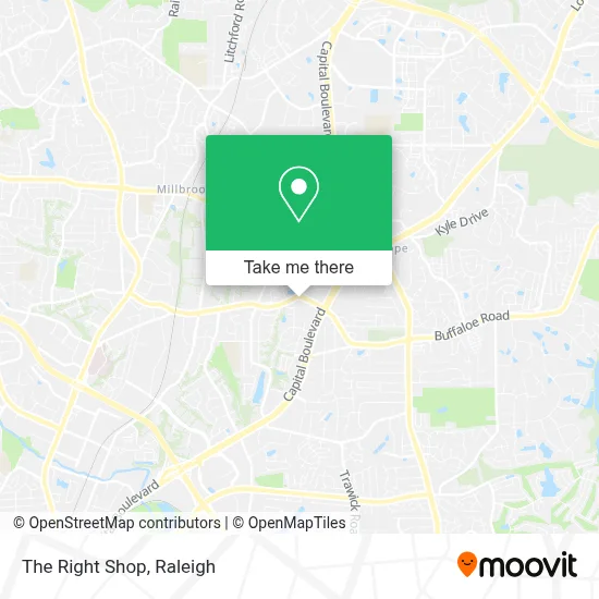 The Right Shop map
