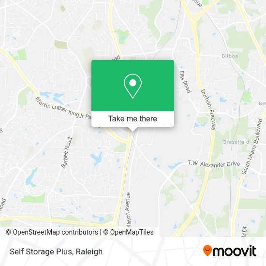 Self Storage Plus map