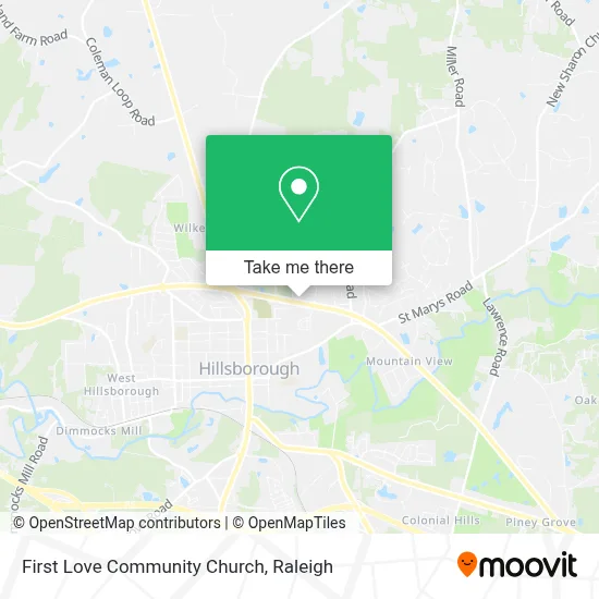 First Love Community Church map