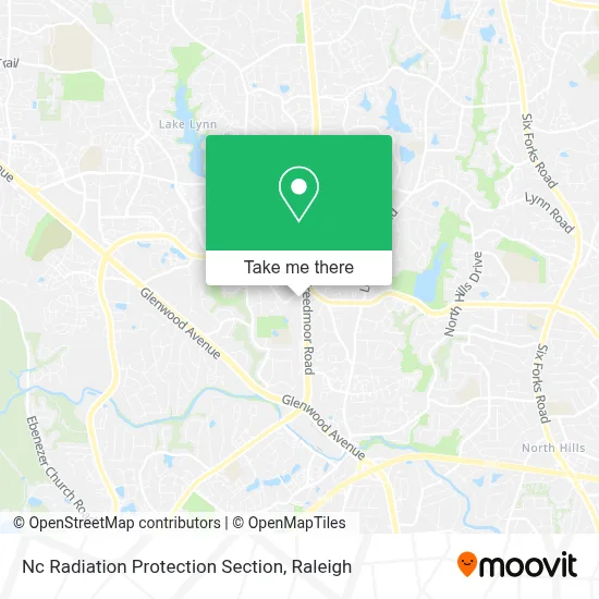 Nc Radiation Protection Section map