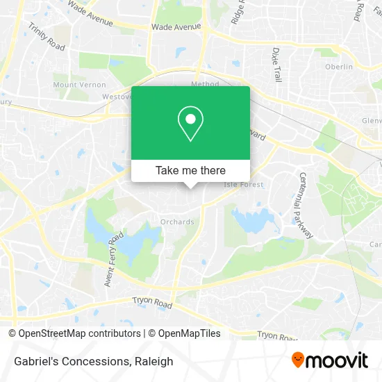 Gabriel's Concessions map
