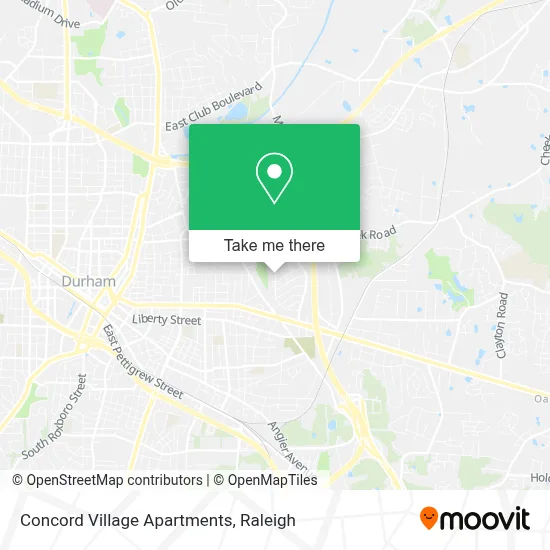 Concord Village Apartments map