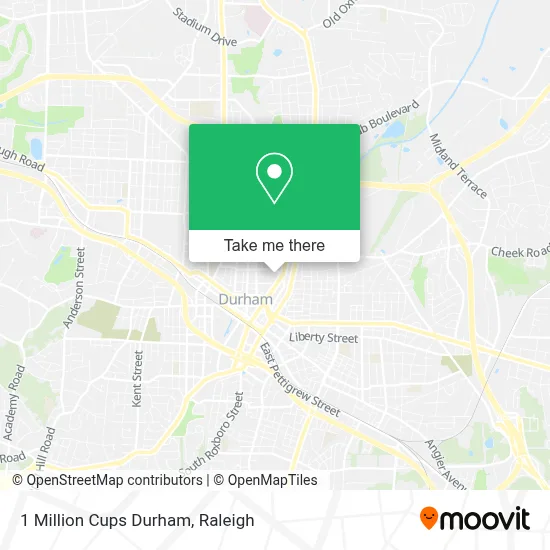 1 Million Cups Durham map