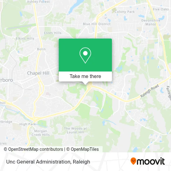 Unc General Administration map