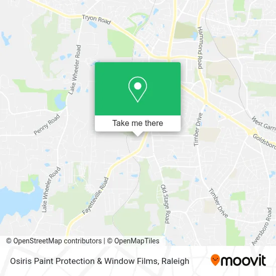 Osiris Paint Protection & Window Films map