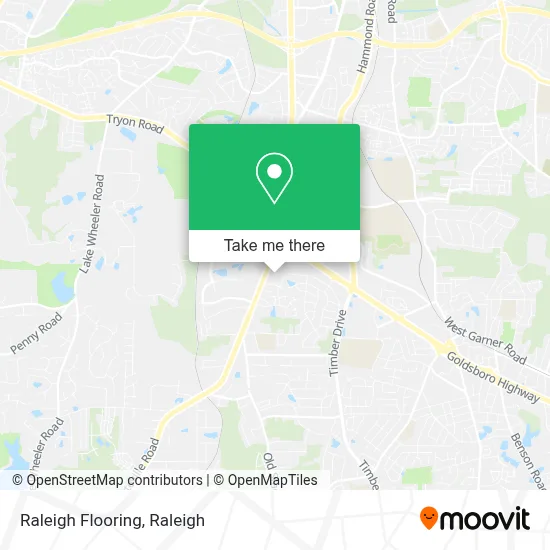 Raleigh Flooring map