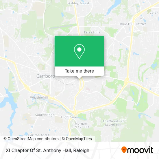 XI Chapter Of St. Anthony Hall map