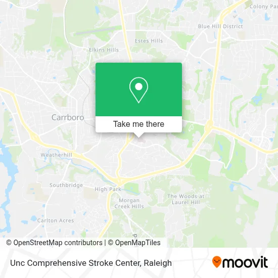 Unc Comprehensive Stroke Center map