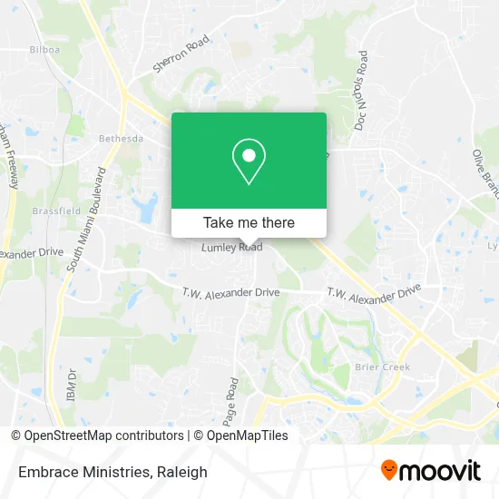 Embrace Ministries map