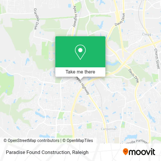 Paradise Found Construction map