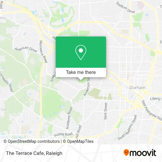 The Terrace Cafe map