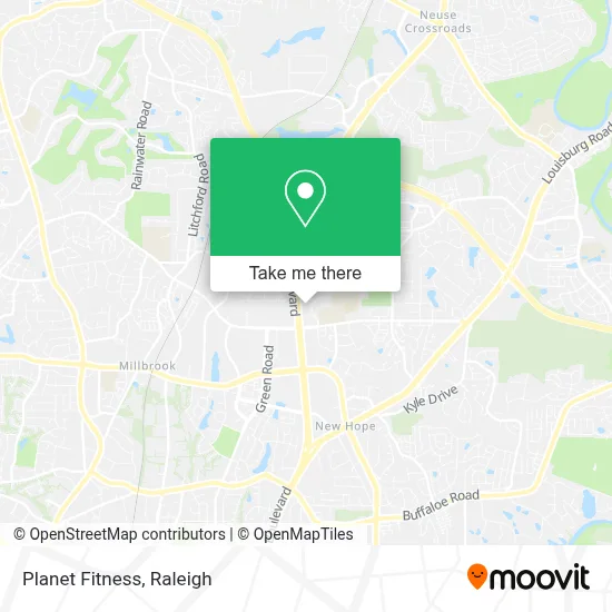 Planet Fitness map